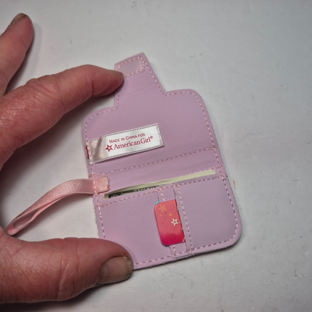 American Girl Truly Me Pink Clutch Wallet with Money & Cards 18" Doll - Picture 4 of 4